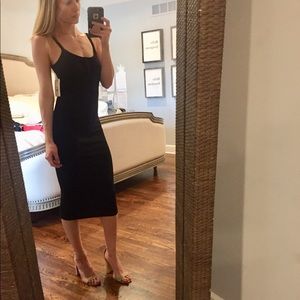 Black billabong Henley midi dress
